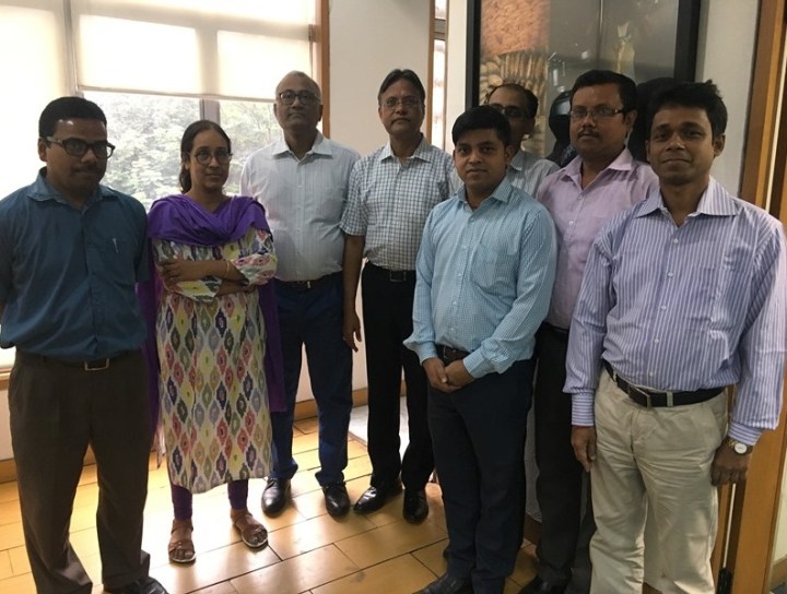 With my colleagues at Kolkata Office
